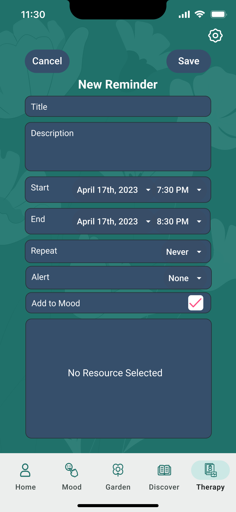 New Reminder