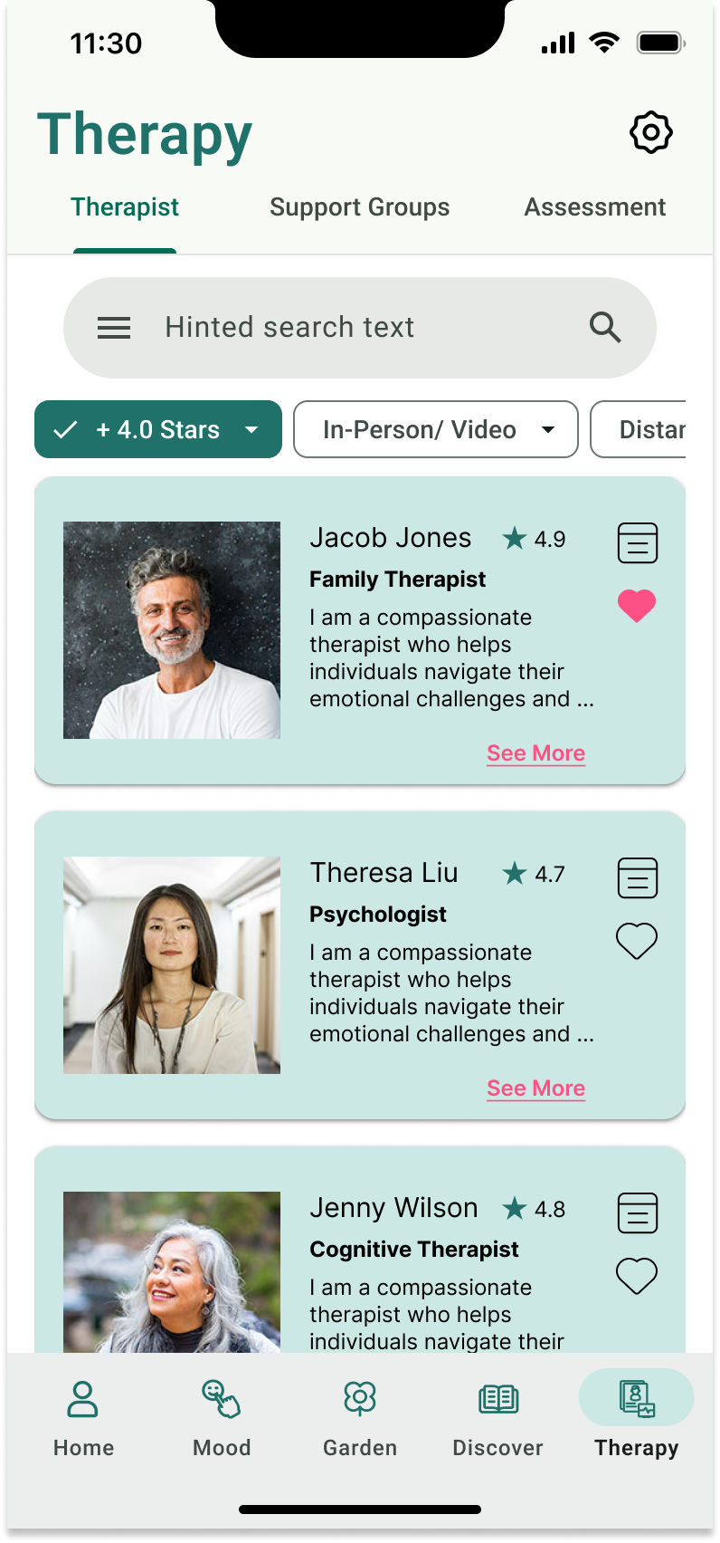 Therapy Search